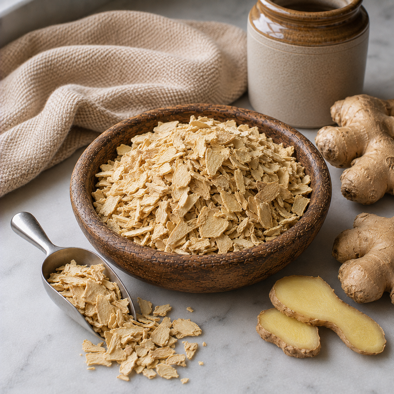 Dehydrated Ginger Flakes